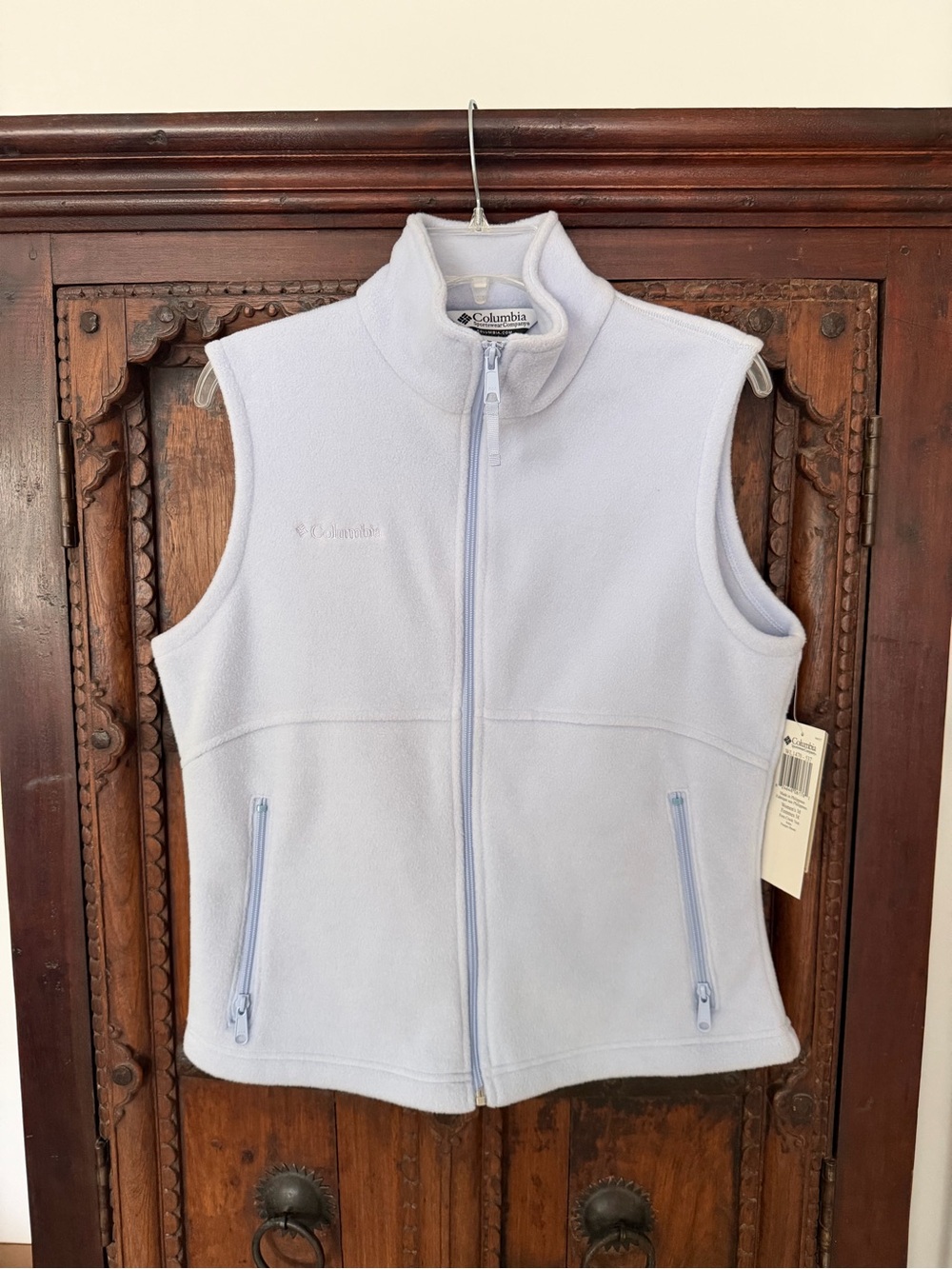 Columbia Fleece Zip Up Sleeveless Vest
